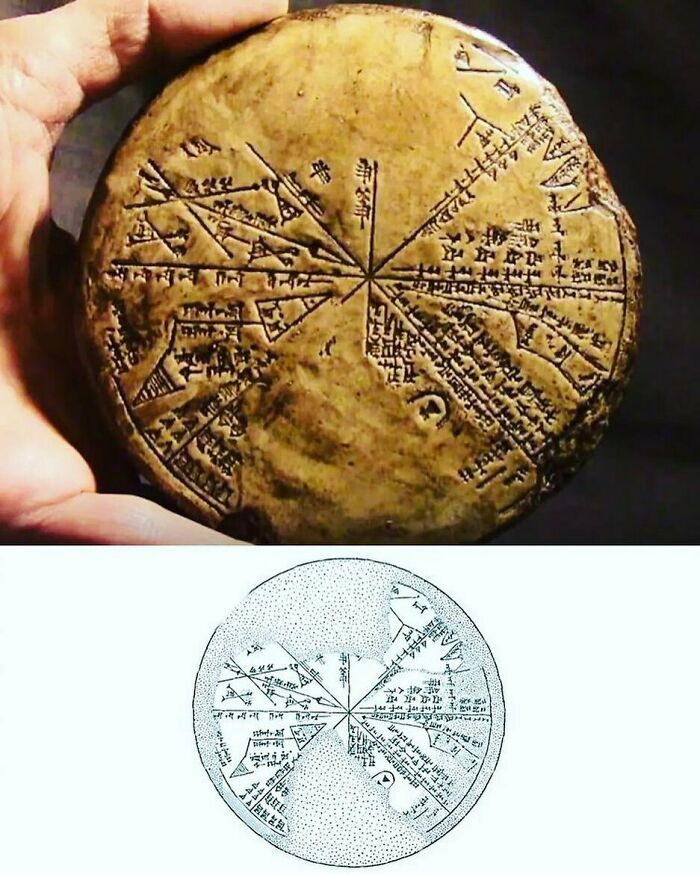 Ancient clay disc with detailed astrological markings, showcasing interesting facts about the past.